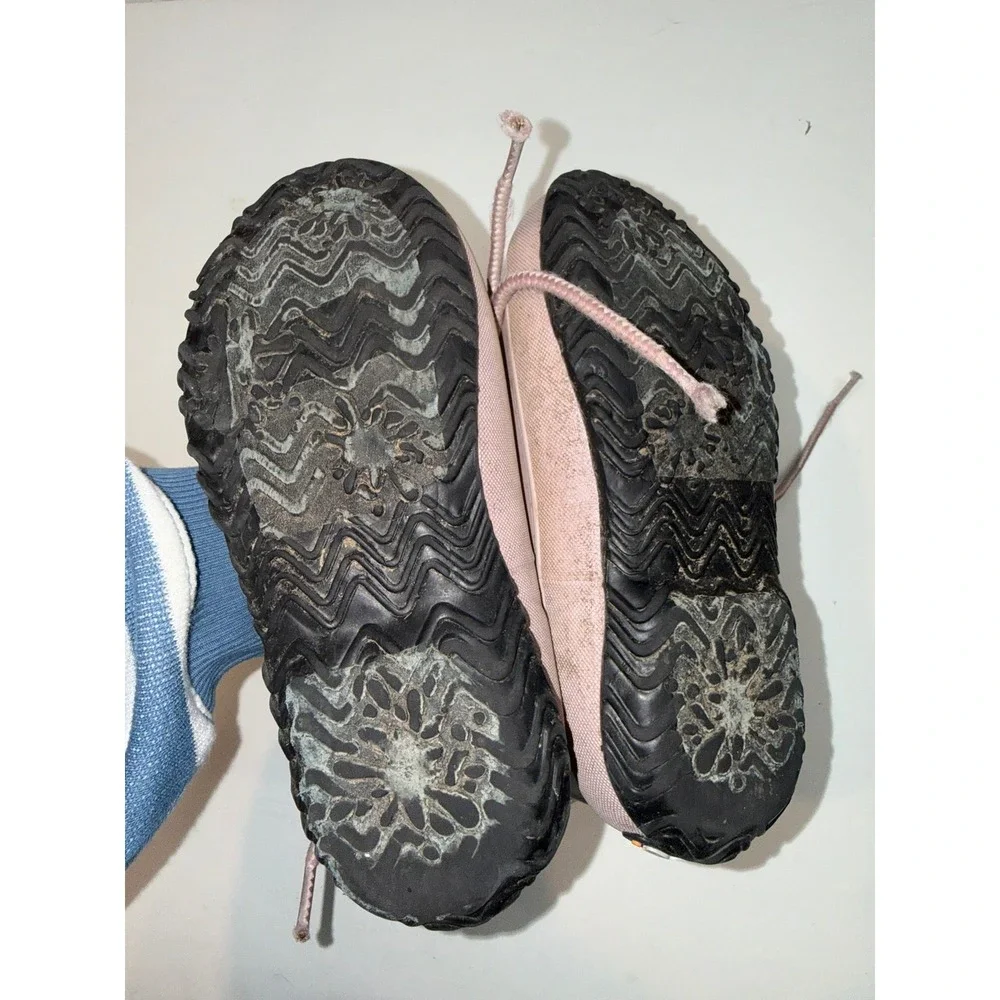 BOGS Amanda Plush $70 Youth Girls 13 Light Pink Pull On Lace Up Waterproof Boots